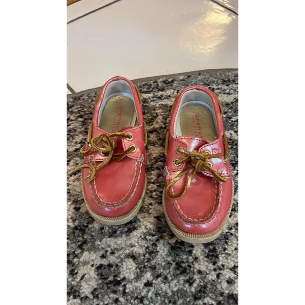 Pink Sperry size 7.5 Toddler Boat Shoes